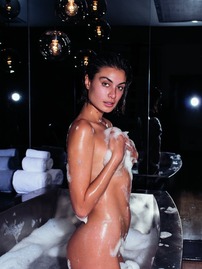 Skinny Hottie Strips Down In A Bathtub