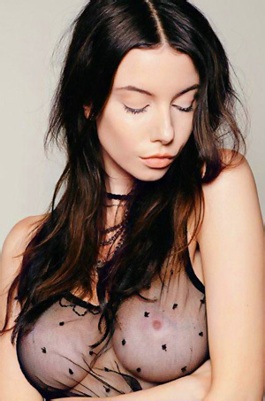 Olivia Rose In Sexy See-Through Top
