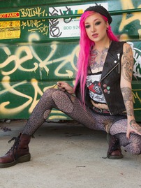 Kelsi Lynn Pink Haired Punk