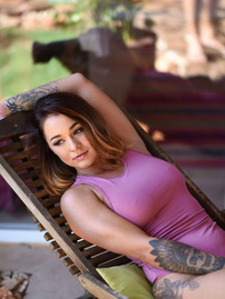 Tattooed Hottie Mica Martinez Uncovers Her Wares