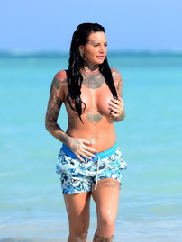 Busty Jemma Lucy Flashes Her Big Breasts