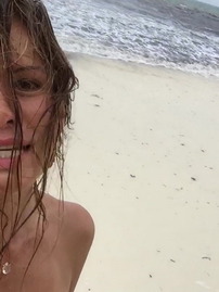 Rhona Mitra Showing Off Her Bare Boobs And Pussy