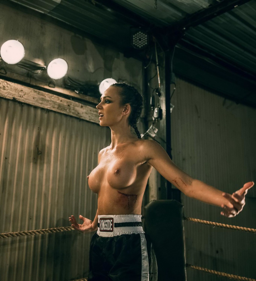 Rachel Cook Toples In Boxing Ring 04