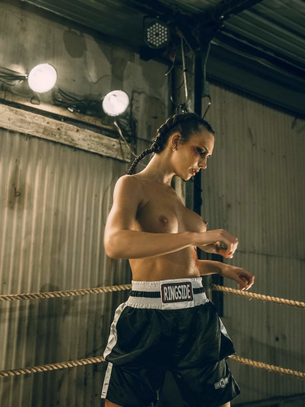 Rachel Cook Toples In Boxing Ring 07