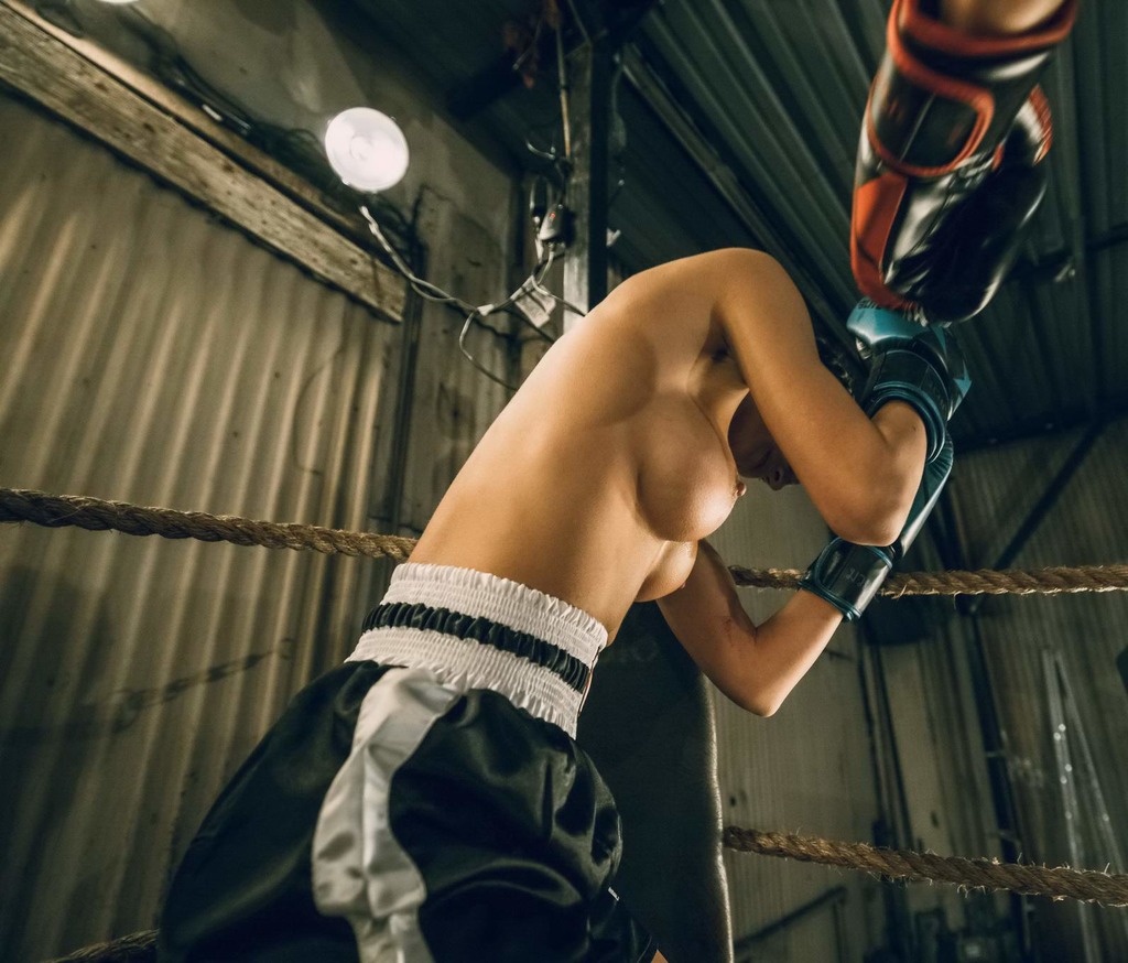 Rachel Cook Toples In Boxing Ring 08