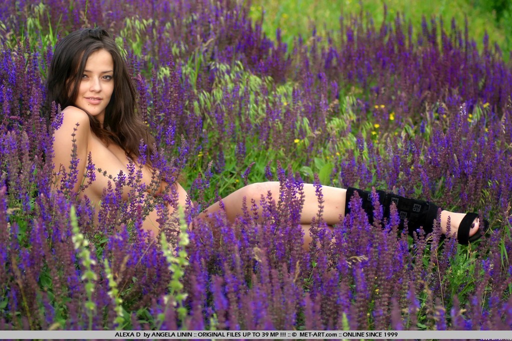 Alexa Sexy Brunette Girl Outdoors 05