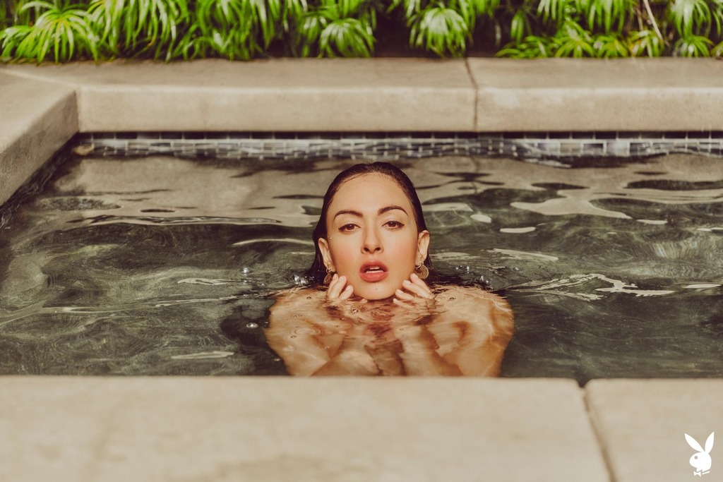 Genevieve Liberte Dips Her Perfect Natural Figure In The Pool 05