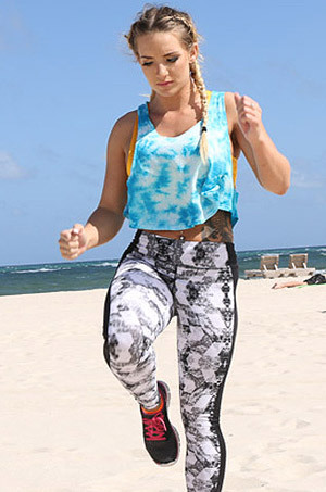 Cali Carter Beach Workout Session